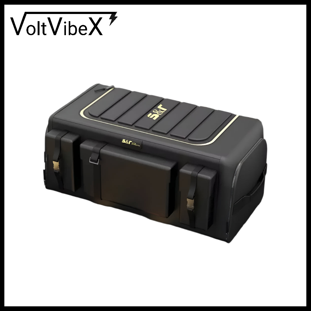 Car Trunk Storage Organizer with Lid, 70L - VoltVibeX