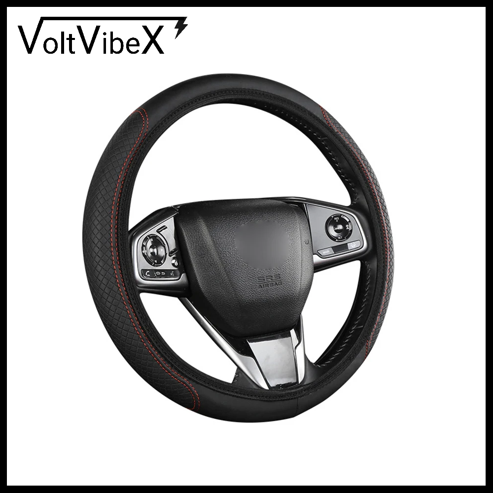 Car Steering Wheel Cover, Universal Fit - VoltVibeX