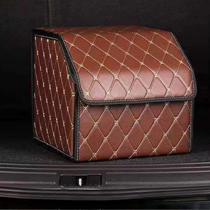 Car Trunk Organizer | PU Leather | 30cm | Foldable | Portable & Multiuse