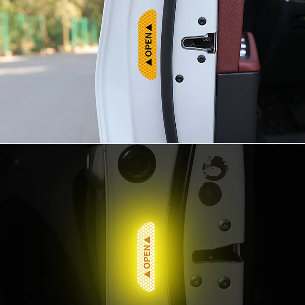 Reflective Car Door Warning Stickers - VoltVibeX