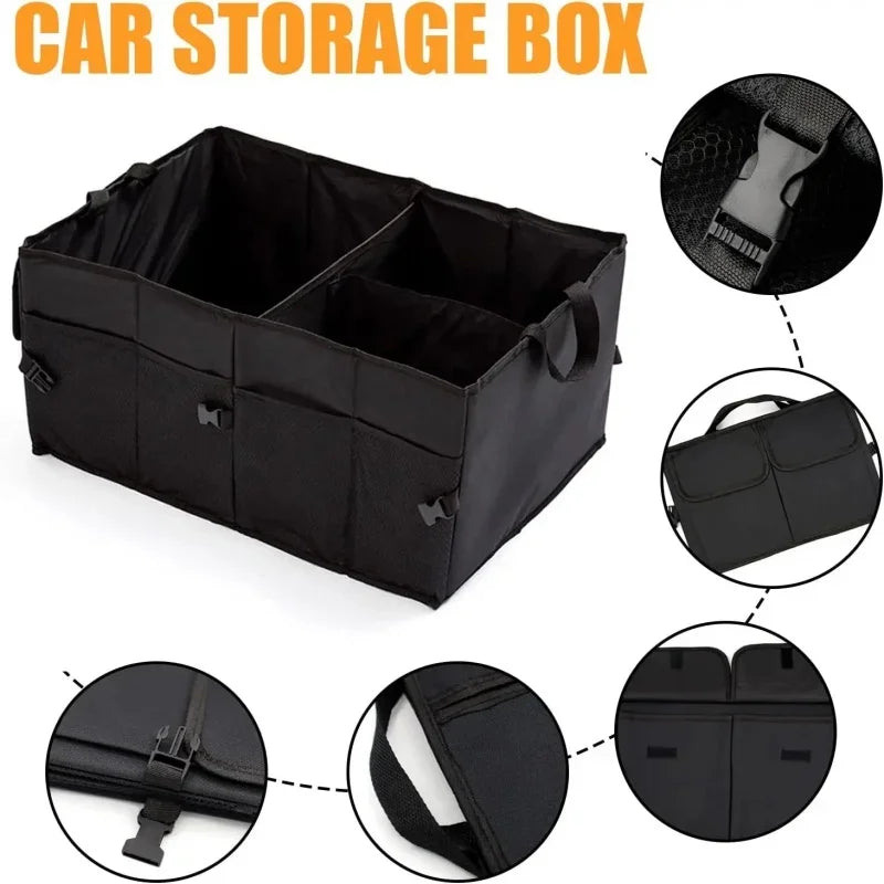 Foldable Car Trunk Organizer, Large Capacity, 2000L - VoltVibeX