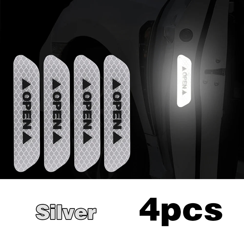 Reflective Car Door Warning Stickers - VoltVibeX