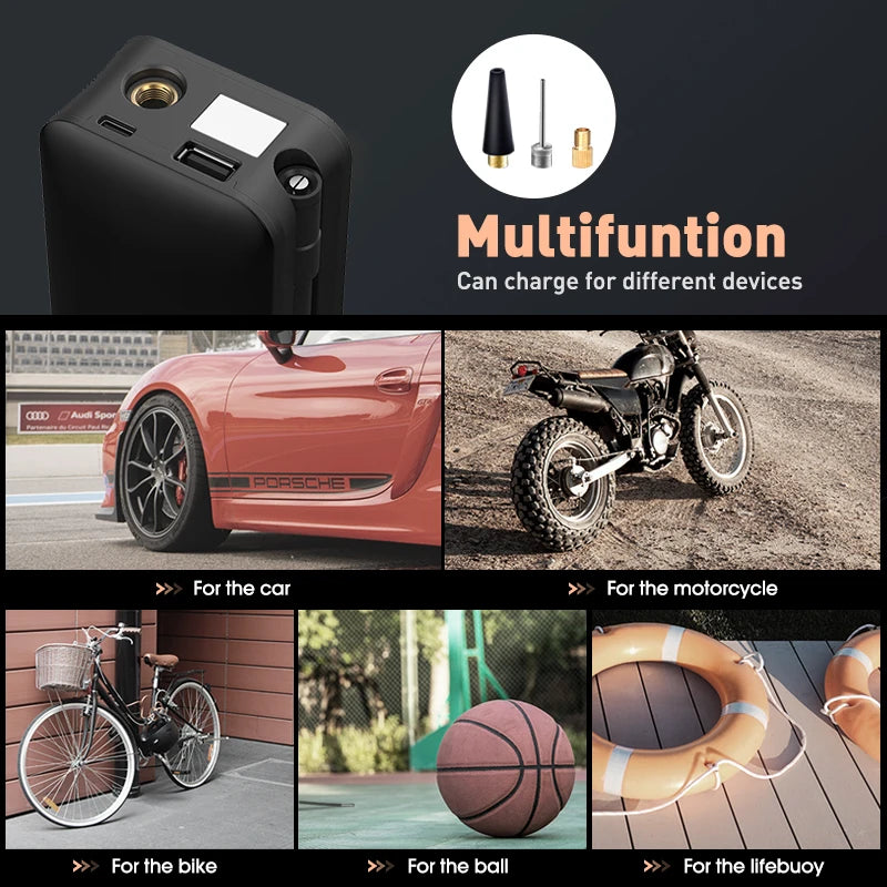 Rechargeable Wireless Tire Inflator - VoltVibeX