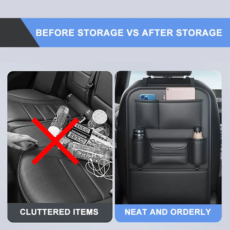 Premium Universal Car Backseat Organizer, All-In-One - VoltVibeX