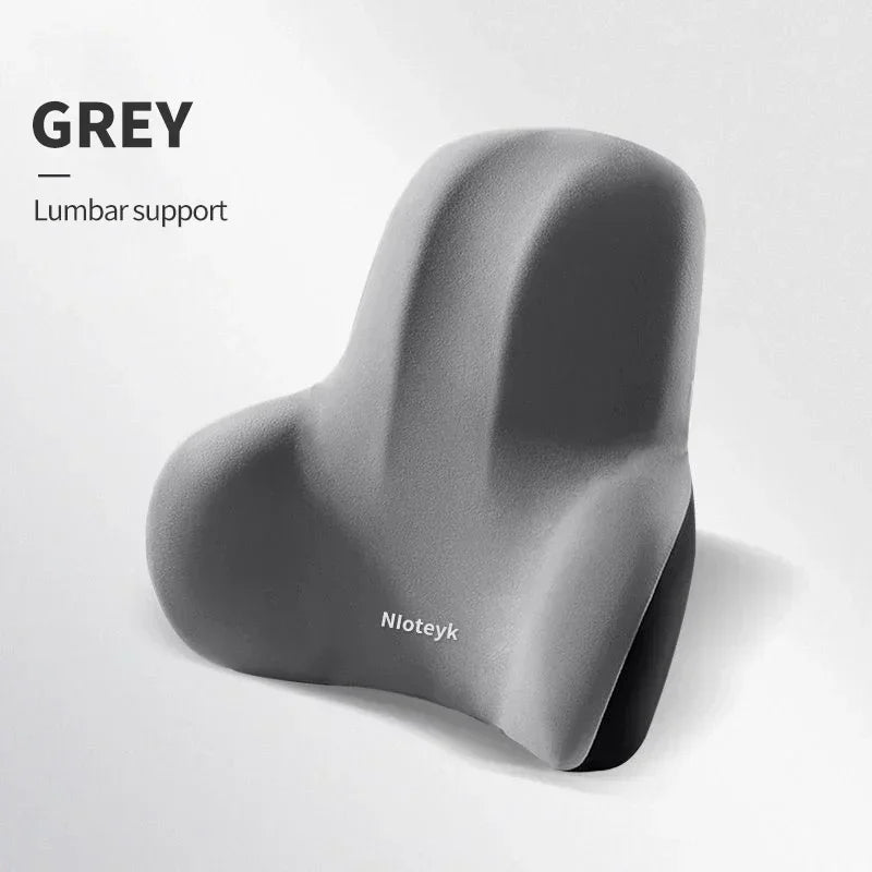 Ergonomic Memory Foam Car Neck & Lumbar Pillow Set - VoltVibeX