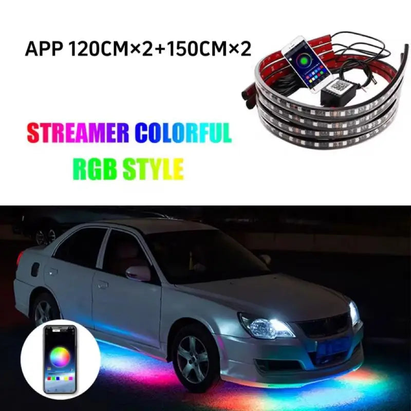 Car Flexible Underglow LED Strip Light - VoltVibeX