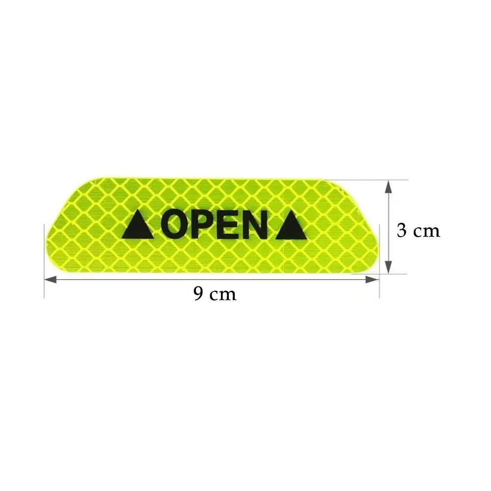 Reflective Car Door Warning Stickers - VoltVibeX