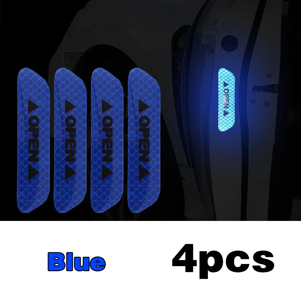 Reflective Car Door Warning Stickers - VoltVibeX