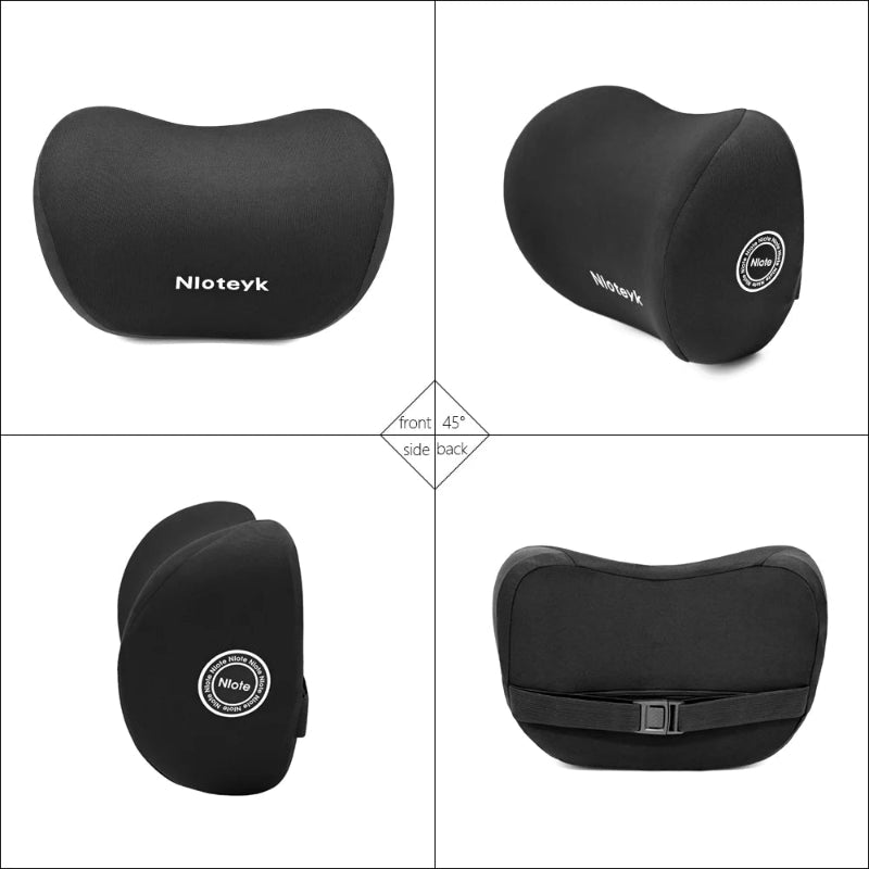 Ergonomic Memory Foam Car Neck & Lumbar Pillow Set - VoltVibeX