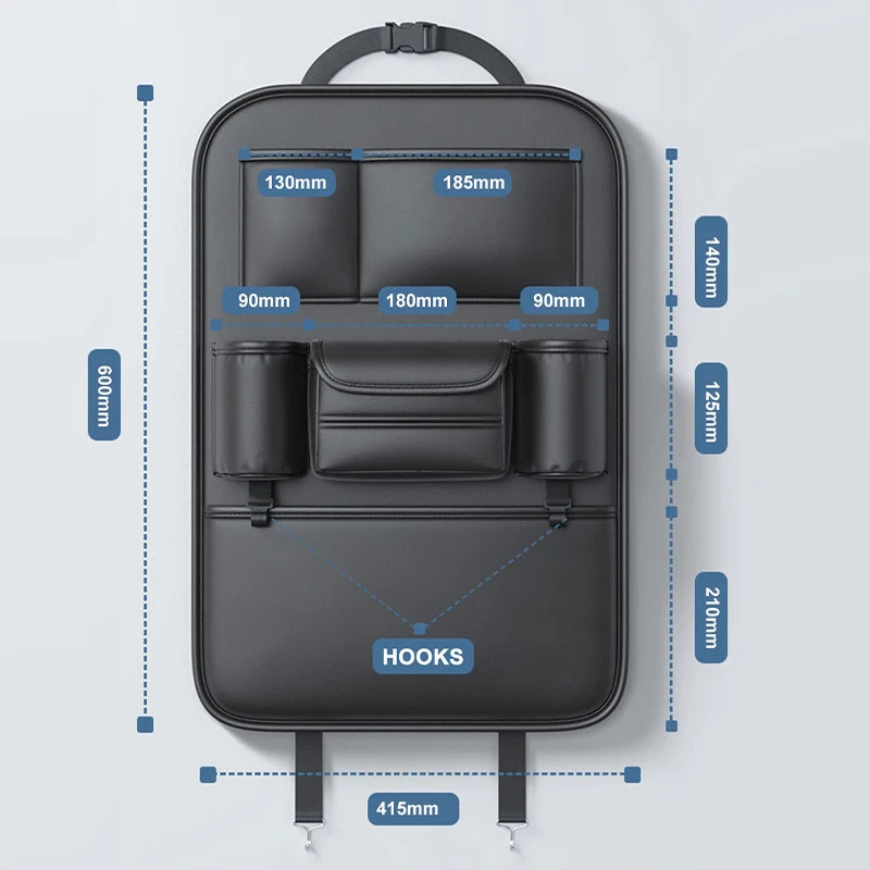 Premium Universal Car Backseat Organizer, All-In-One - VoltVibeX