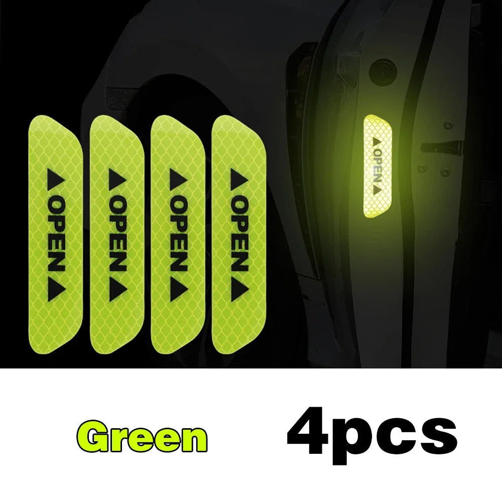 Reflective Car Door Warning Stickers - VoltVibeX