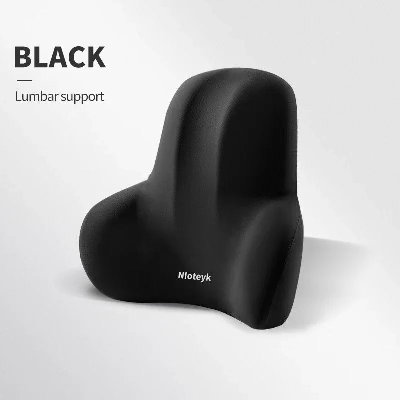 Ergonomic Memory Foam Car Neck & Lumbar Pillow Set - VoltVibeX