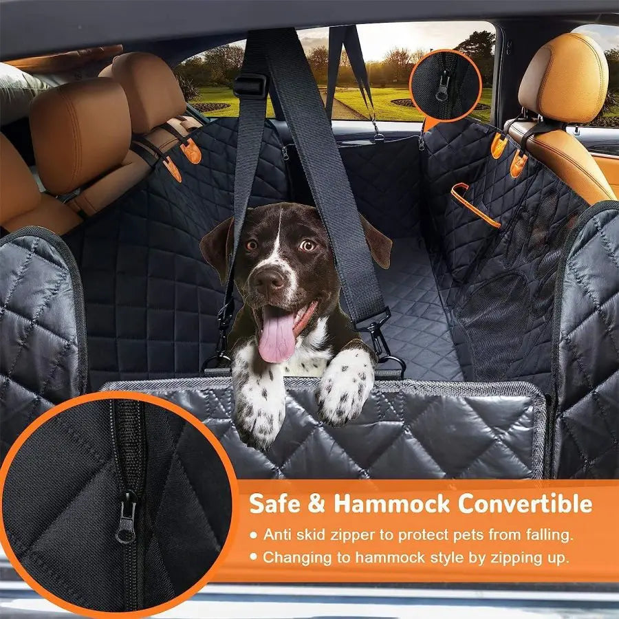 Waterproof Dog Car Seat Cover For Back Seat - VoltVibeX