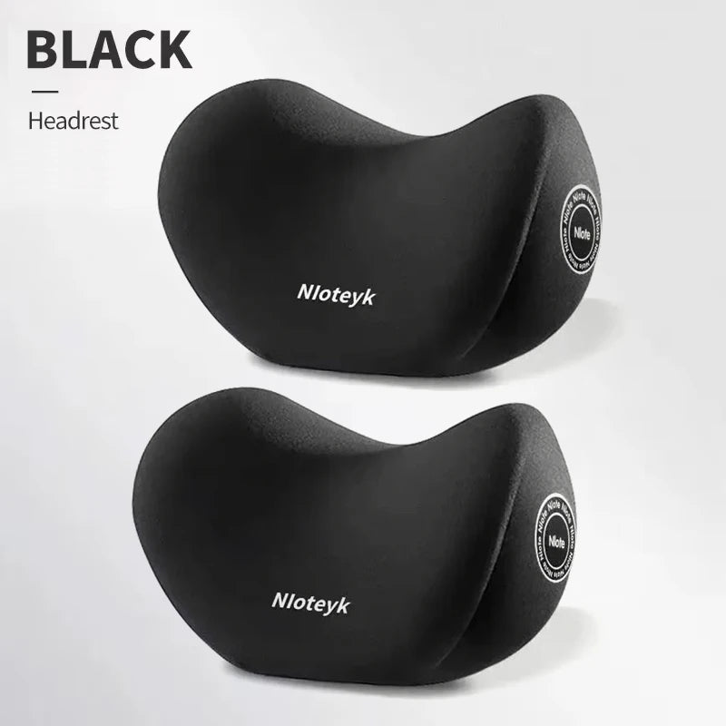 Ergonomic Memory Foam Car Neck & Lumbar Pillow Set - VoltVibeX
