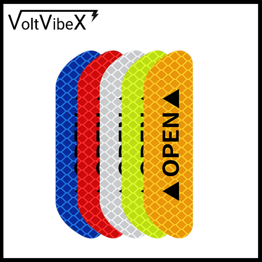 Reflective Car Door Warning Stickers - VoltVibeX