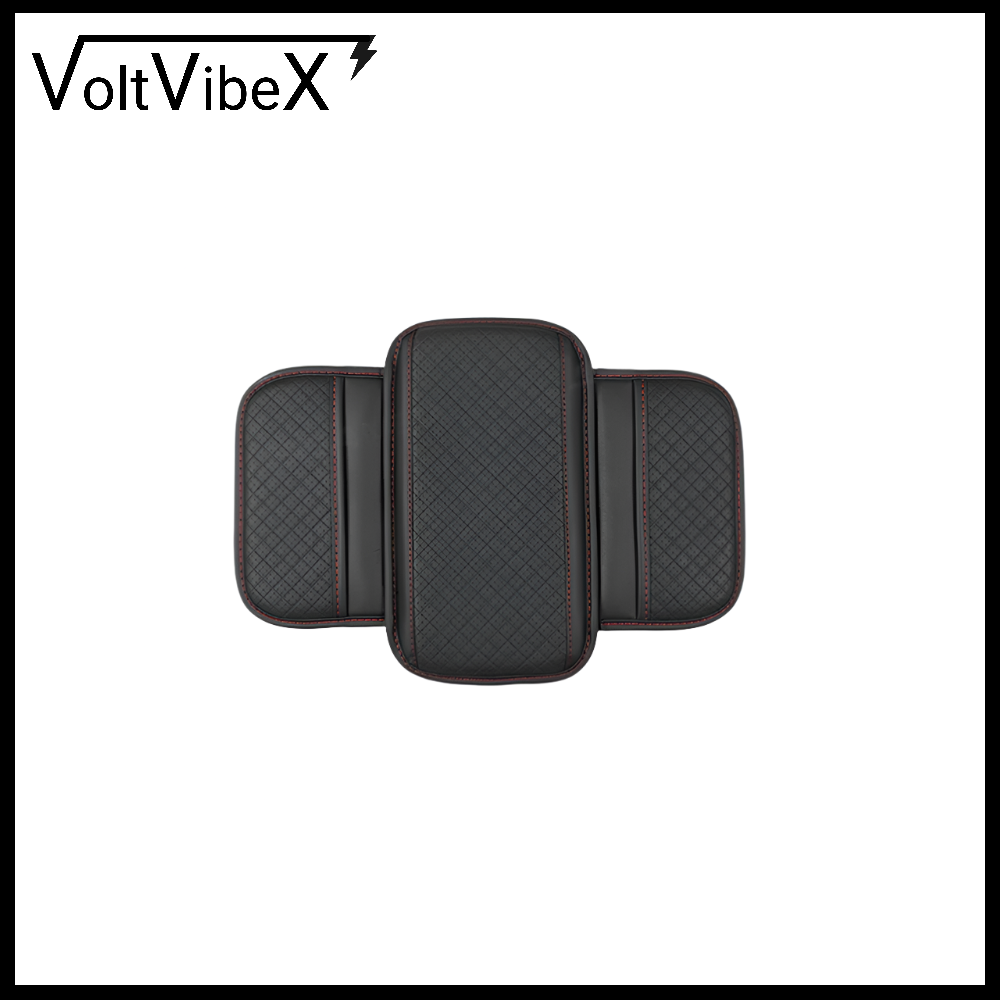 Car Armrest Pad, Memory Foam & Storage Pocket - VoltVibeX