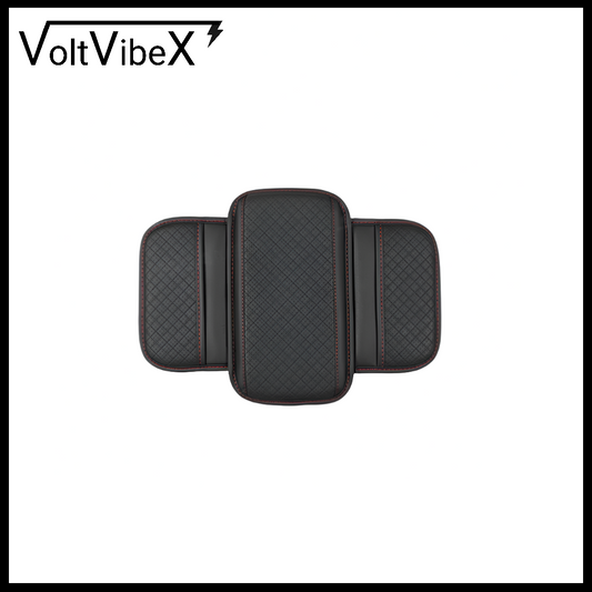 Car Armrest Pad, Memory Foam & Storage Pocket - VoltVibeX