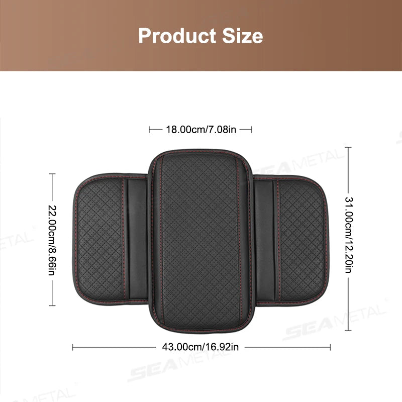 Car Armrest Pad, Memory Foam & Storage Pocket - VoltVibeX