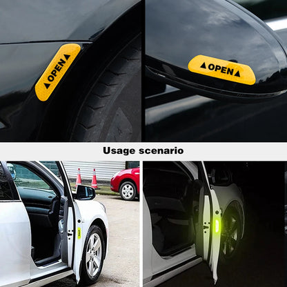 Reflective Car Door Warning Stickers - VoltVibeX
