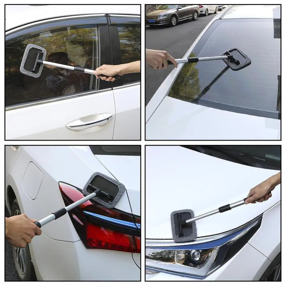 Telescopic Car Window Cleaning Brush - VoltVibeX