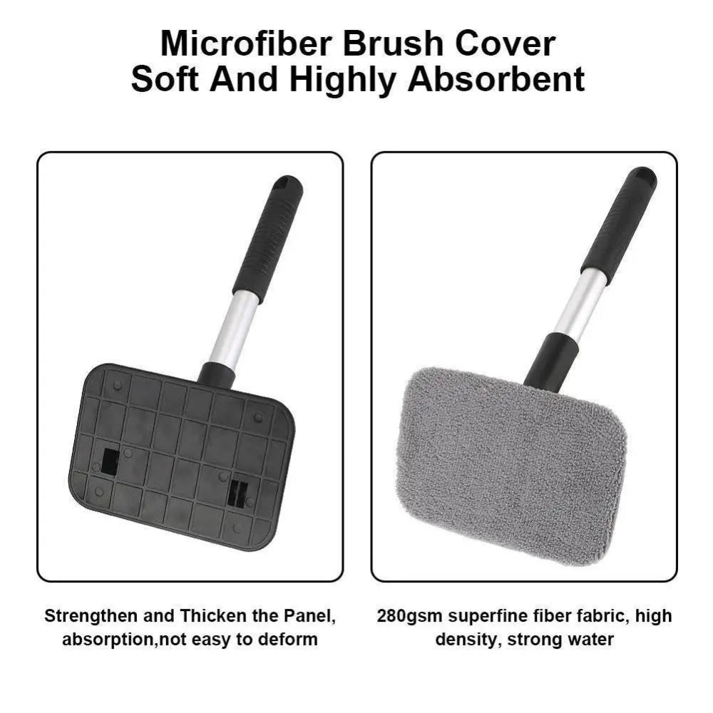 Telescopic Car Window Cleaning Brush - VoltVibeX