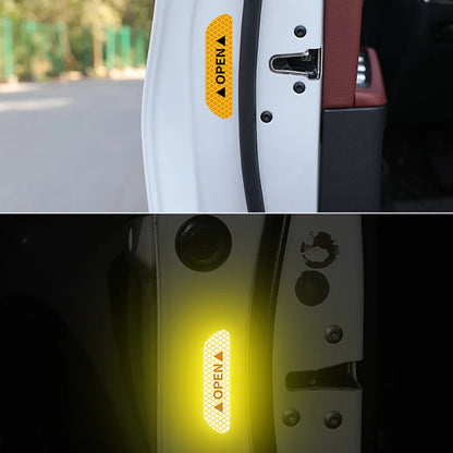 Reflective Car Door Warning Stickers - VoltVibeX