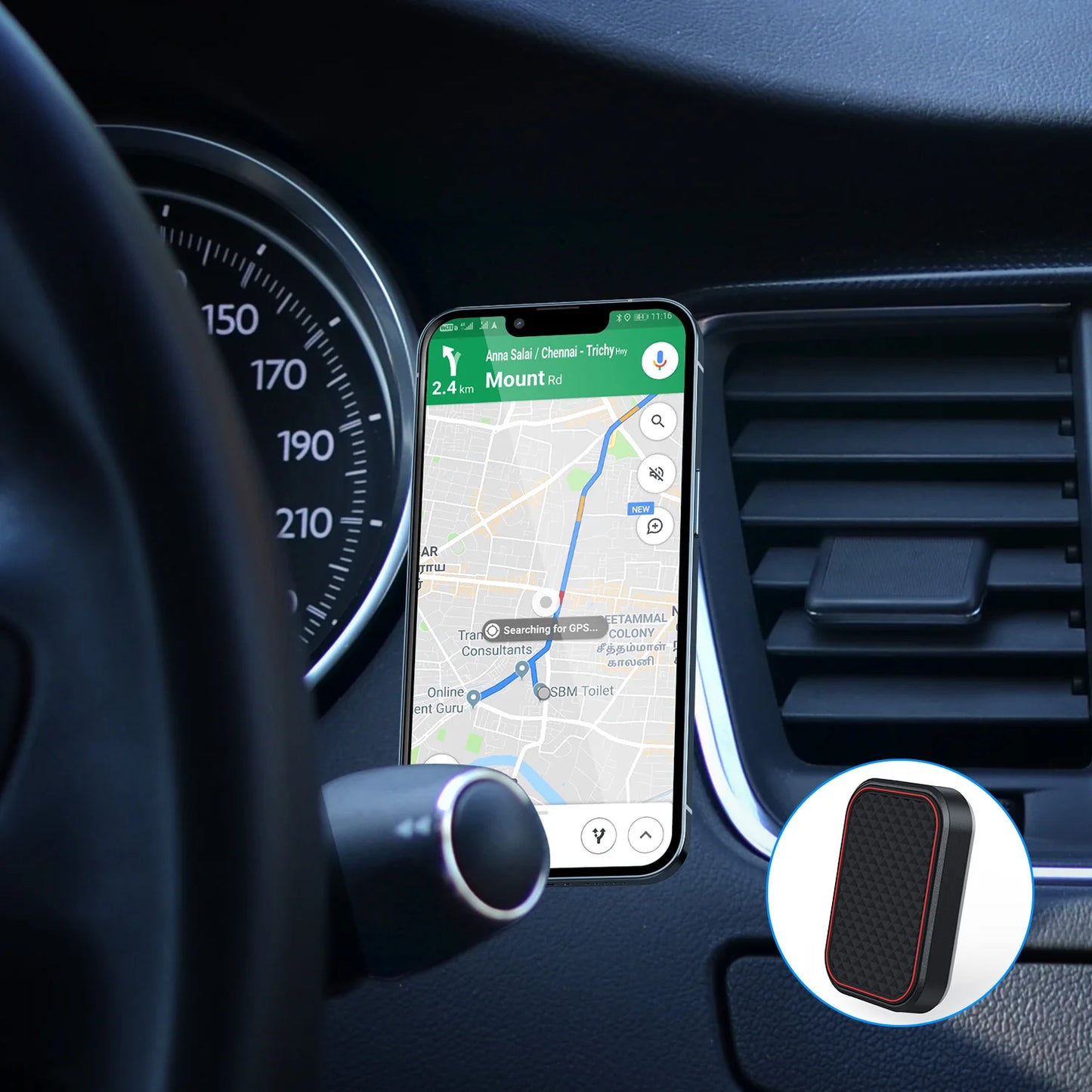 Car Phone Holder, Universal Compatibility, Strong Suction Cup - VoltVibeX