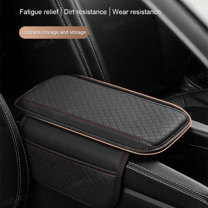 Car Armrest Pad, Memory Foam & Storage Pocket - VoltVibeX