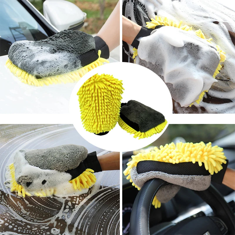 Premium Microfiber Car Wash Mitt - VoltVibeX