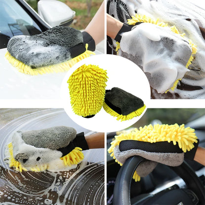 Premium Microfiber Car Wash Mitt - VoltVibeX