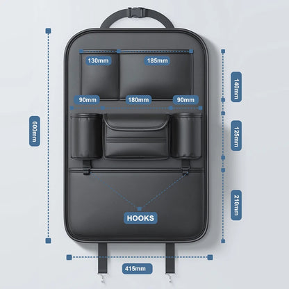 Premium Universal Car Backseat Organizer, All-In-One - VoltVibeX