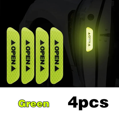 Reflective Car Door Warning Stickers - VoltVibeX