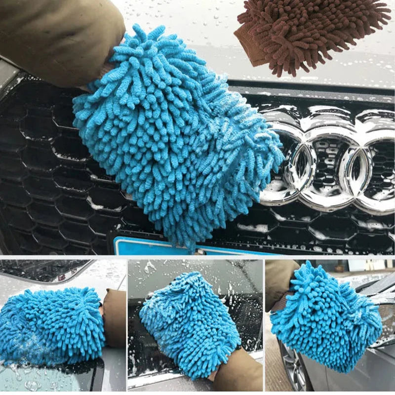 Premium Microfiber Car Wash Mitt - VoltVibeX