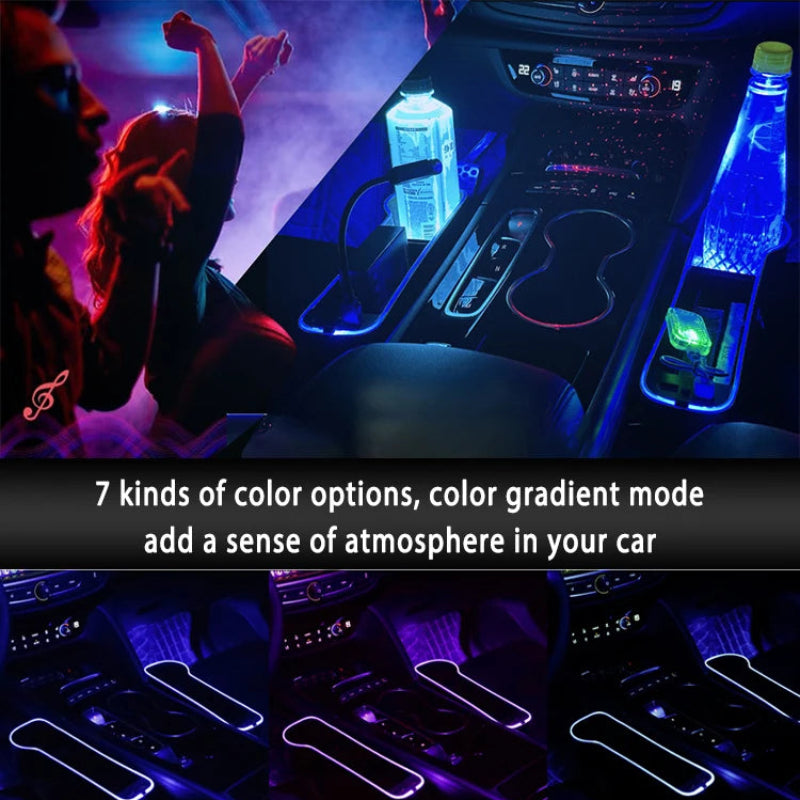 LED Car Seat Gap Filler with Dual USB Charger - VoltVibeX
