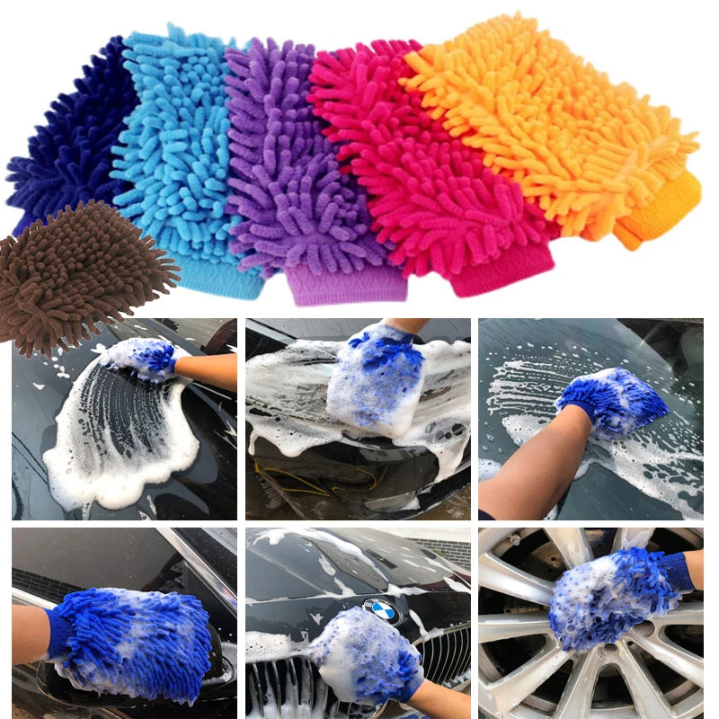 Premium Microfiber Car Wash Mitt - VoltVibeX