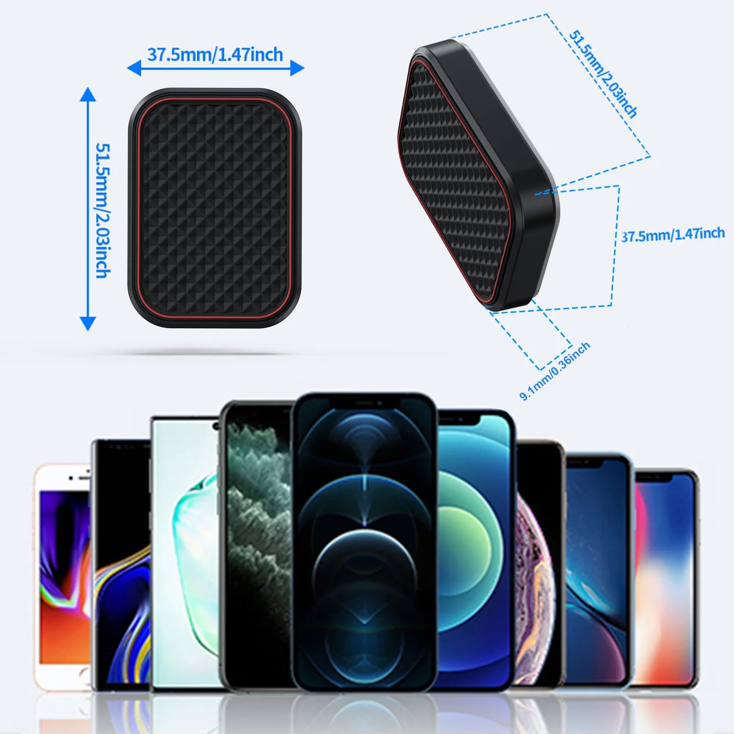 Car Phone Holder, Universal Compatibility, Strong Suction Cup - VoltVibeX