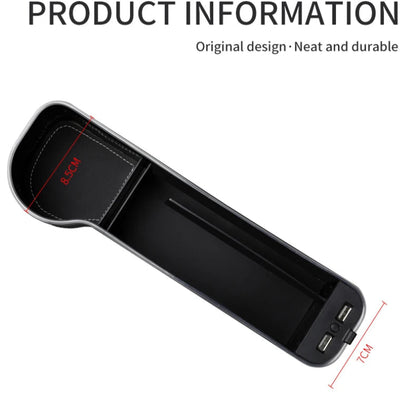 LED Car Seat Gap Filler with Dual USB Charger - VoltVibeX