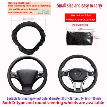 Car Steering Wheel Cover, Universal Fit - VoltVibeX