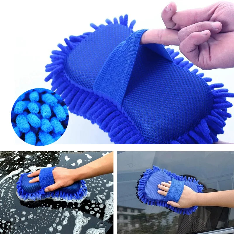 Premium Microfiber Car Wash Mitt - VoltVibeX