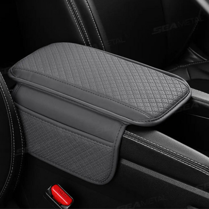 Car Armrest Pad, Memory Foam & Storage Pocket - VoltVibeX