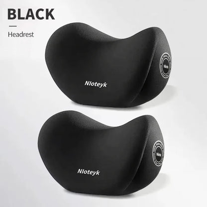 Ergonomic Memory Foam Car Neck & Lumbar Pillow Set - VoltVibeX