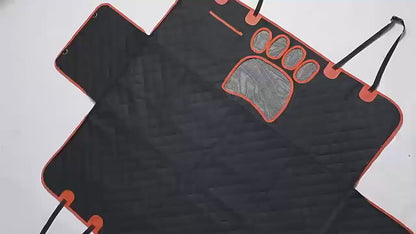 Dog Car Backseat Cover | Eco-Friendly | Mesh Window & Side Zipper | Waterproof
