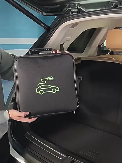 EV Car Charging Cable Storage Bag | Fire Retardant & Durable | For Charger Cables, Plugs & Sockets | Waterproof
